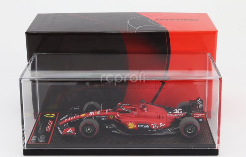 Bbr-models Ferrari F1  Sf-23 Team Scuderia Ferrari N 16 3rd Belgium Gp 2023 Charles Leclerc 1:43 Červená Černá