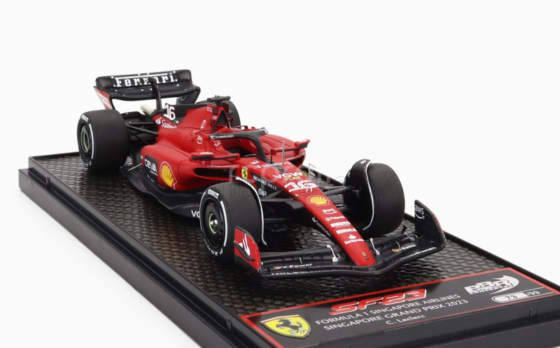 Bbr-models Ferrari F1  Sf-23 Team Scuderia Ferrari N 16 4th Singapore Gp 2023 Charles Leclerc 1:43 Červená Černá