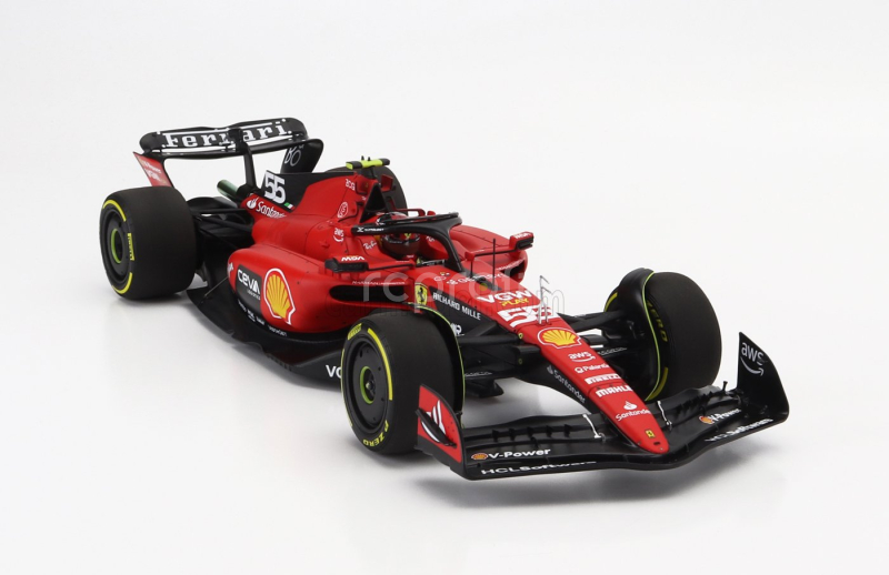 Bbr-models Ferrari F1  Sf-23 Team Scuderia Ferrari N 55 Belgium Gp 2023 Carlos Sainz 1:18 Červená Černá