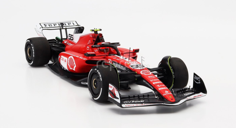 Bbr-models Ferrari F1  Sf-23 Team Scuderia Ferrari N 55 Las Vegas Usa Gp 2023 Carlos Sainz 1:18 Červená Bílá Černá