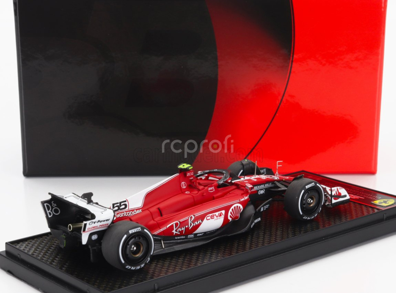 Bbr-models Ferrari F1  Sf-23 Team Scuderia Ferrari N 55 Las Vegas Usa Gp 2023 Carlos Sainz 1:43 Červená Bílá Černá