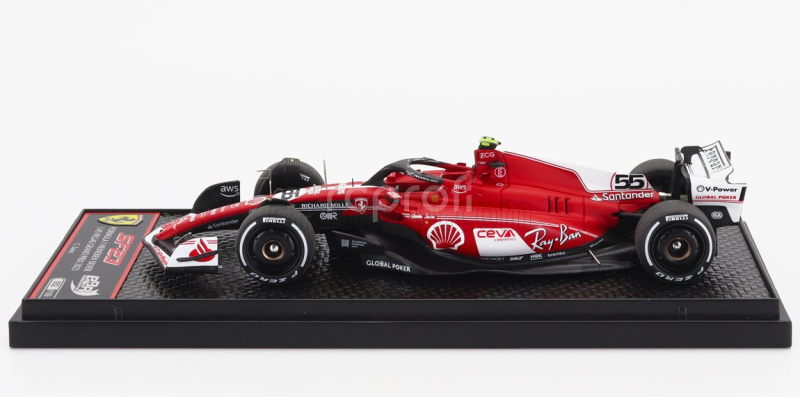 Bbr-models Ferrari F1  Sf-23 Team Scuderia Ferrari N 55 Las Vegas Usa Gp 2023 Carlos Sainz 1:43 Červená Bílá Černá