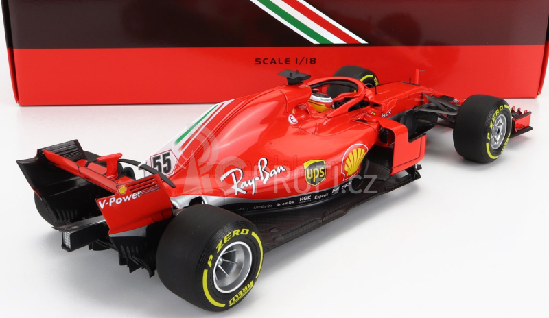 Bbr-models Ferrari F1  Sf71h N 55 Test Fiorano Italy 2018 Carlos Sainz 1:18 Red