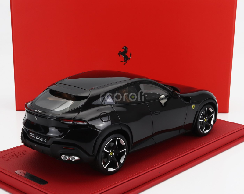 Bbr-models Ferrari Purosangue Suv 2022 - Con Vetrina - With Showcase 1:18 Nero Purosangue - Černá Met