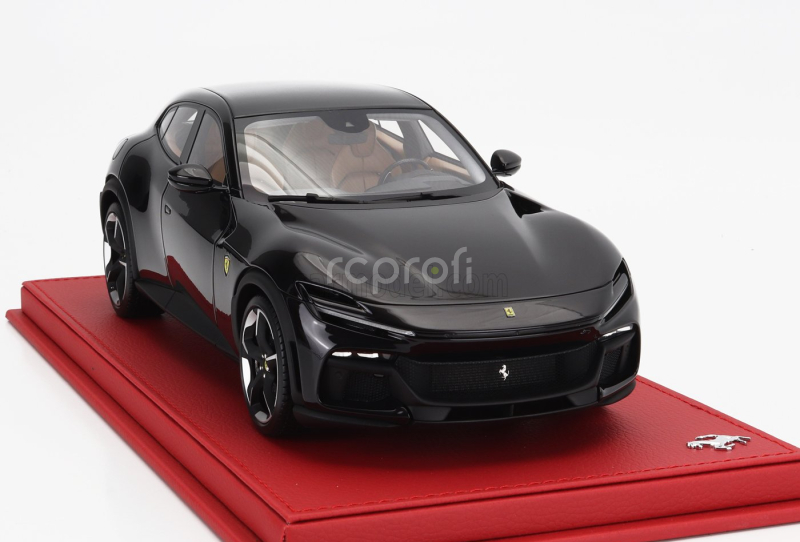 Bbr-models Ferrari Purosangue Suv 2022 - Con Vetrina - With Showcase 1:18 Nero Purosangue - Černá Met