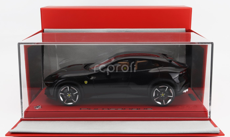 Bbr-models Ferrari Purosangue Suv 2022 - Con Vetrina - With Showcase 1:18 Nero Purosangue - Černá Met