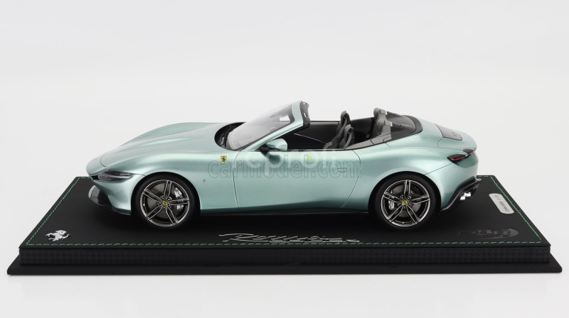 Bbr-models Ferrari Roma Spider Open 2020 - Con Vetrina - With Showcase 1:18 Verde Tevere - Zelená Met