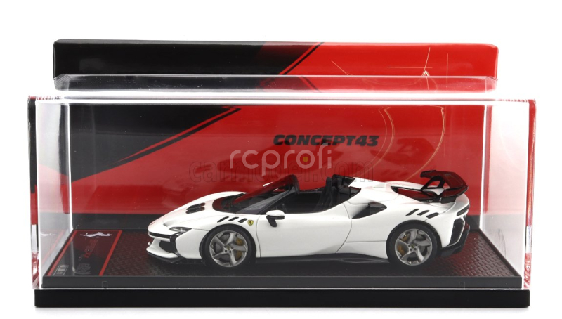 Bbr-models Ferrari Sf90 Xx Stradale Spider 2024 1:43 Bianco Cervino - Bílá Černá