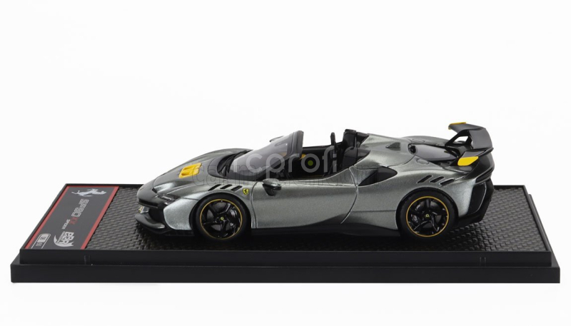 Bbr-models Ferrari Sf90 Xx Stradale Spider 2024 1:43 Grigio Competizione - Šedá Žlutá Černá