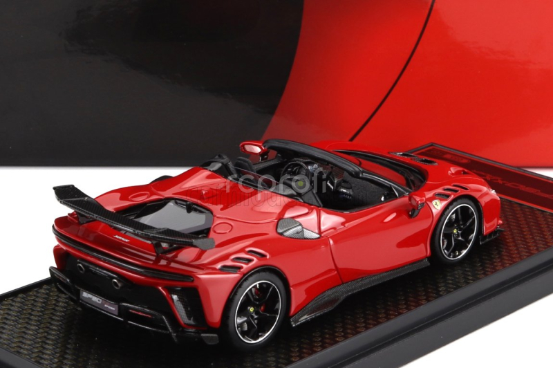 Bbr-models Ferrari Sf90 Xx Stradale Spider 2024 1:43 Rosso Corsa 322 - Červená Černá