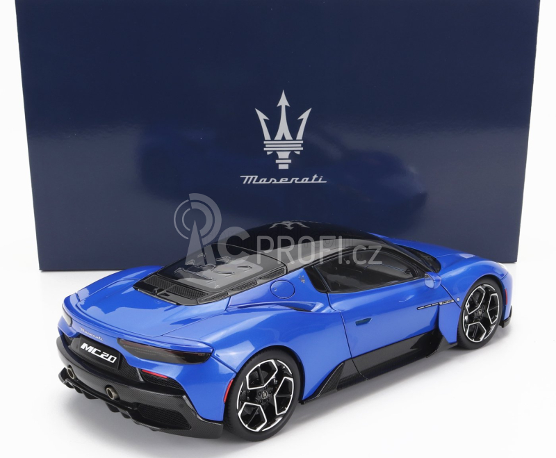 Bbr-models Maserati Mc20 Gloss Black Roof 2020 1:18 Blu Infinito - Modrá Černá