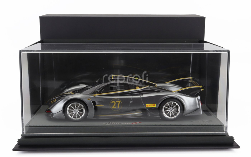 Bbr-models Pagani Huayra R N 27 2021 - Con Vetrina - With Showcase 1:18 2 Tóny Šedé Met