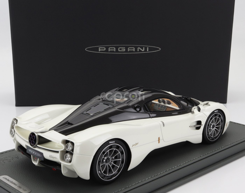 Bbr-models Pagani Utopia 2022 - Con Vetrina - With Showcase 1:18 Bianco Perla - Bílá