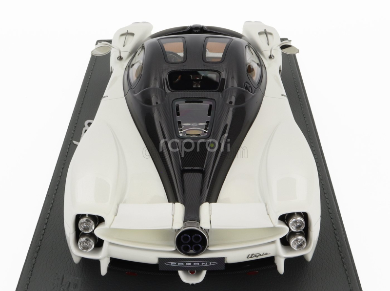 Bbr-models Pagani Utopia 2022 - Con Vetrina - With Showcase 1:18 Bianco Perla - Bílá