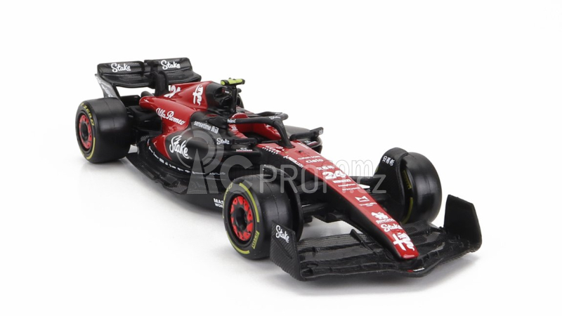 Bburago Alfa romeo F1  C43 Team Stake N 24 Season 2023 Guanyu Zhou 1:43 Černá Červená