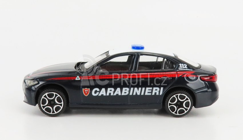 Bburago Alfa romeo Giulia Carabinieri 2015 + Scale 1/18 R1100rt Carabinieri 2001 1:43 Blue