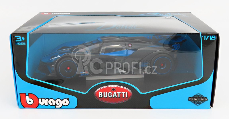 Bburago Bugatti Bolide 1:18 modrá