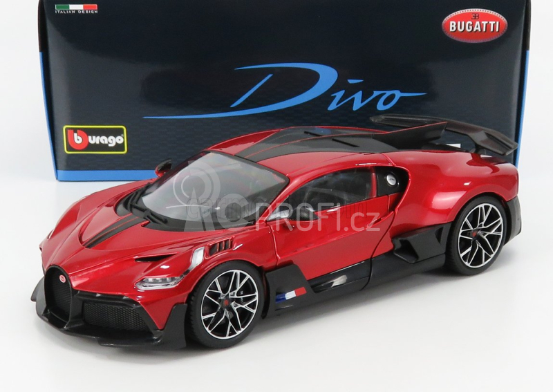 Bburago Bugatti Divo 1:18 červená