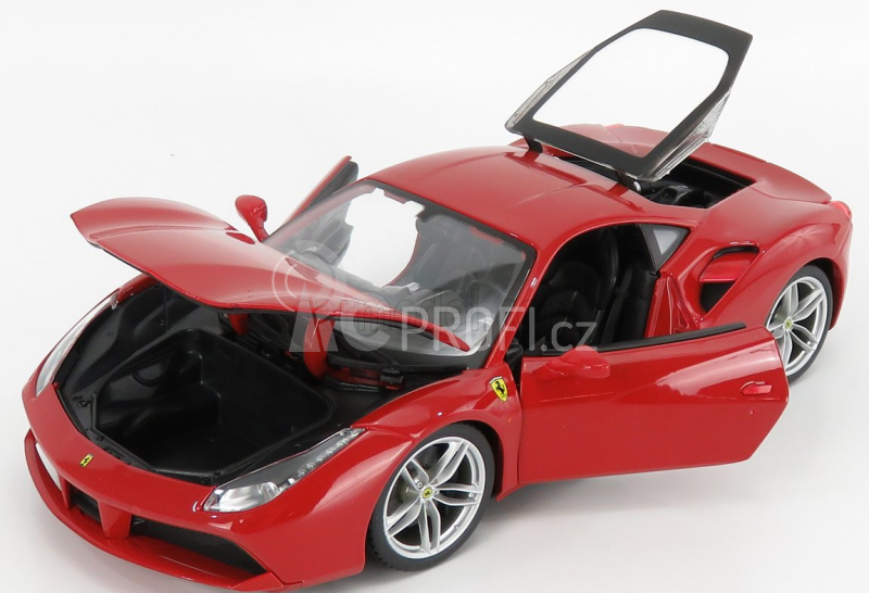 Bburago Ferrari 488 GTB 1:18 červená