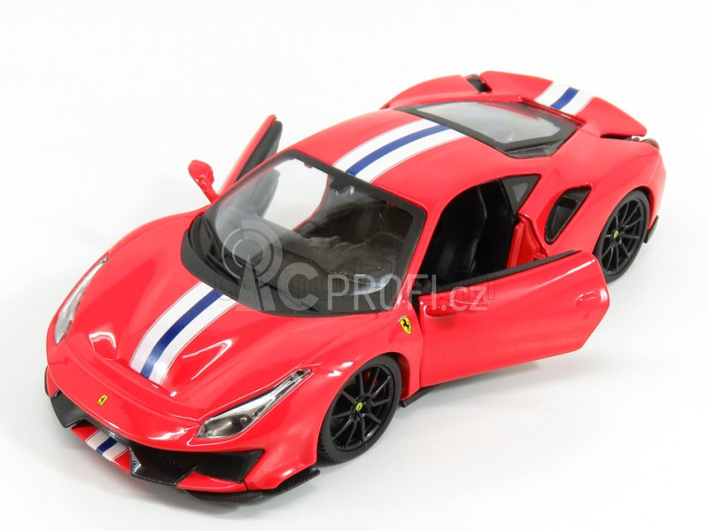 Bburago Ferrari 488 Pista 1:24 červená