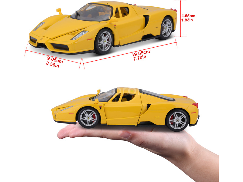 Bburago Ferrari Enzo 1:24 žlutá