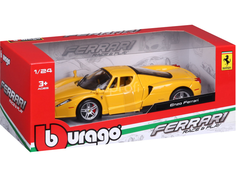 Bburago Ferrari Enzo 1:24 žlutá