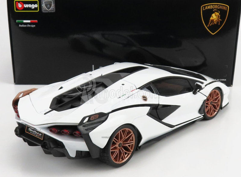 Bburago Lamborghini Sián FKP 37 1:18 bílá