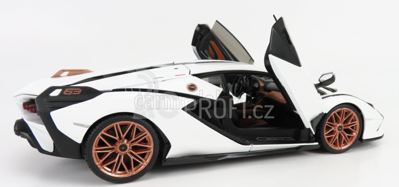 Bburago Lamborghini Sián FKP 37 1:18 bílá