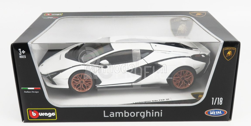 Bburago Lamborghini Sián FKP 37 1:18 bílá