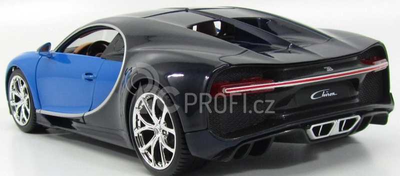 Bburago Plus Bugatti Chiron 1:18 modrá