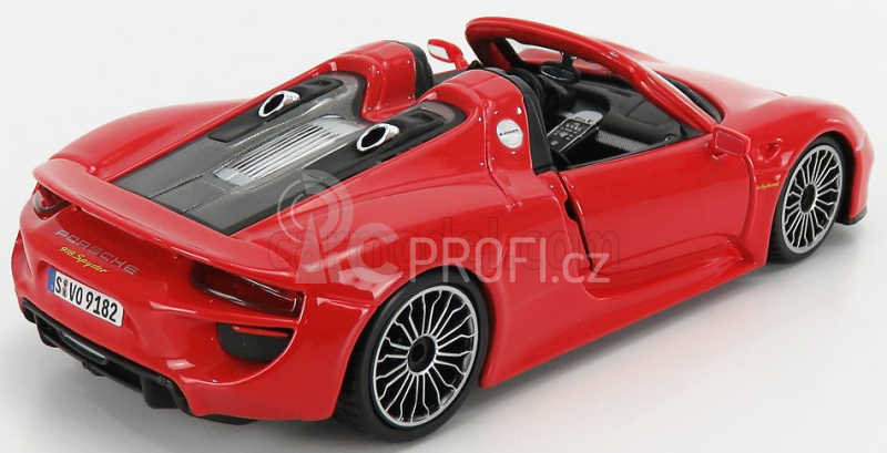 Bburago Plus Porsche 918 Spyder 1:24 červená