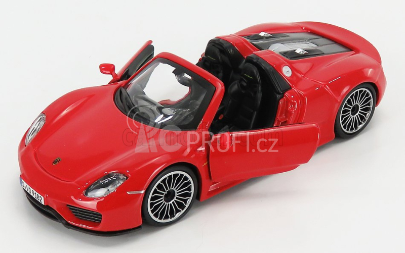 Bburago Plus Porsche 918 Spyder 1:24 červená