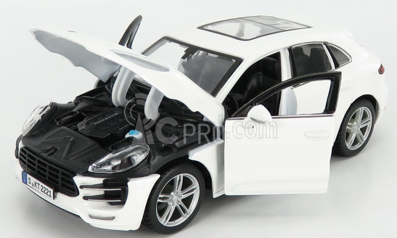 Bburago Plus Porsche Macan 1:24 bílá metalíza