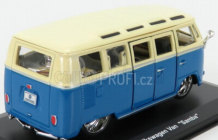 Bburago Plus Volkswagen Van Samba 1:32 modrá