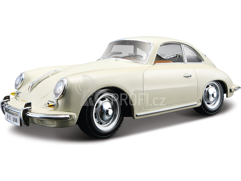 Bburago Porsche 356B Coupe 1961 1:24 krémová | RCprofi.cz