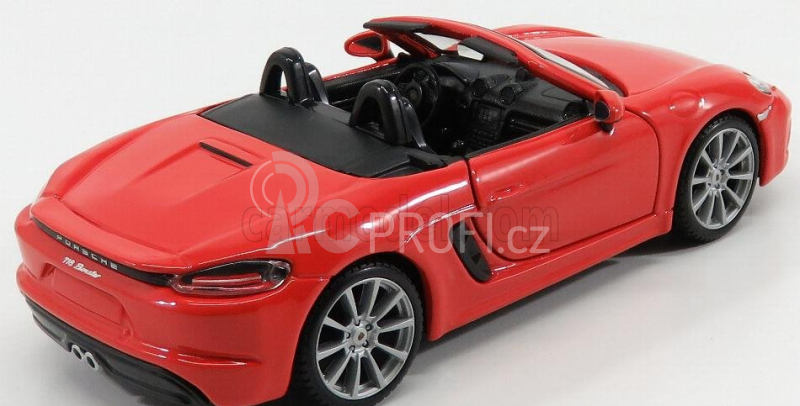 Bburago Porsche 718 Boxster 1:24 oranžová