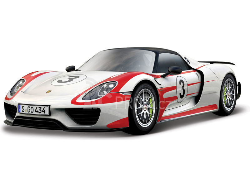 Bburago Porsche 918 Weissach 1:24 bílá