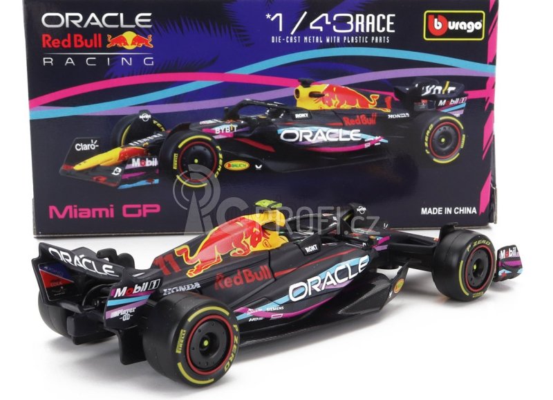 Bburago Red bull F1 Rb19 Team Oracle Red Bull Racing N 11 1:43, tmavě modrá