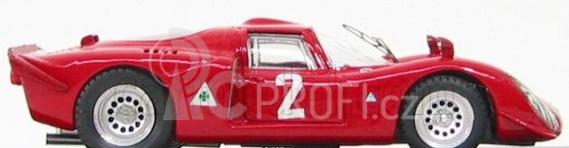 Best-model Alfa romeo 33.2 N 2 Imola 1968 Casoni - Dini 1:43 Červená Žlutá