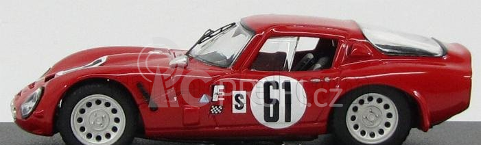 Best-model Alfa romeo Tz2 Coupe N 61 Sebring 1966 T.zeccoli 1:43 Red