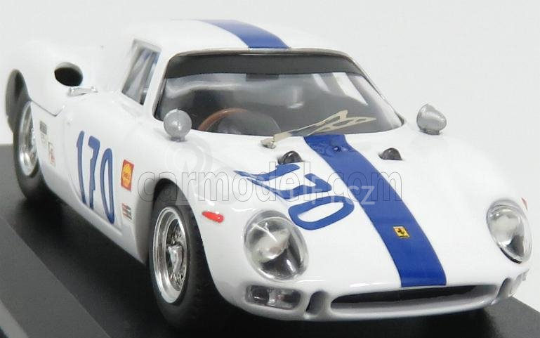 Best-model Ferrari 250lm Coupe N 170 Targa Florio 1966 Swanson - Ennis 1:43 Bílá