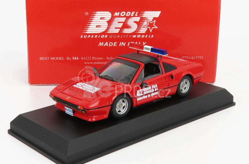 Best-model Ferrari 308 Gts Official Safety Car F1 Monaco Gp 1984 1:43 Red