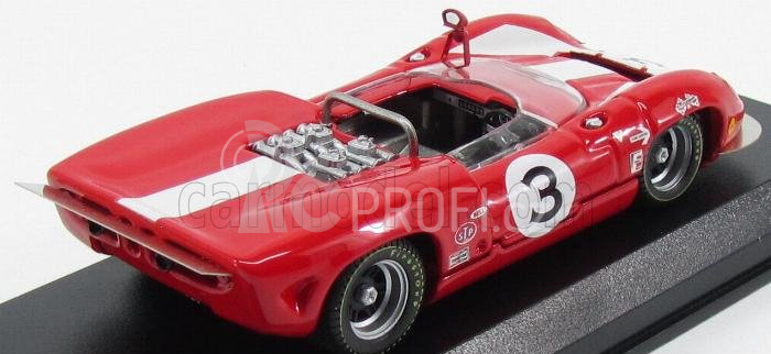 Best-model Lola T70 Mk2 Spider N 3 Winner Can-am St Jovite 1966 J.surtees 1:43 Red