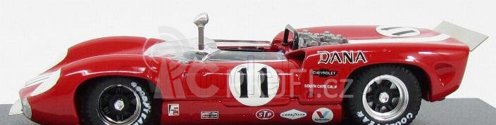 Best-model Lola T70 Spider N 11 Bridgehampton 1967 L.motscheker 1:43 Červená Bílá