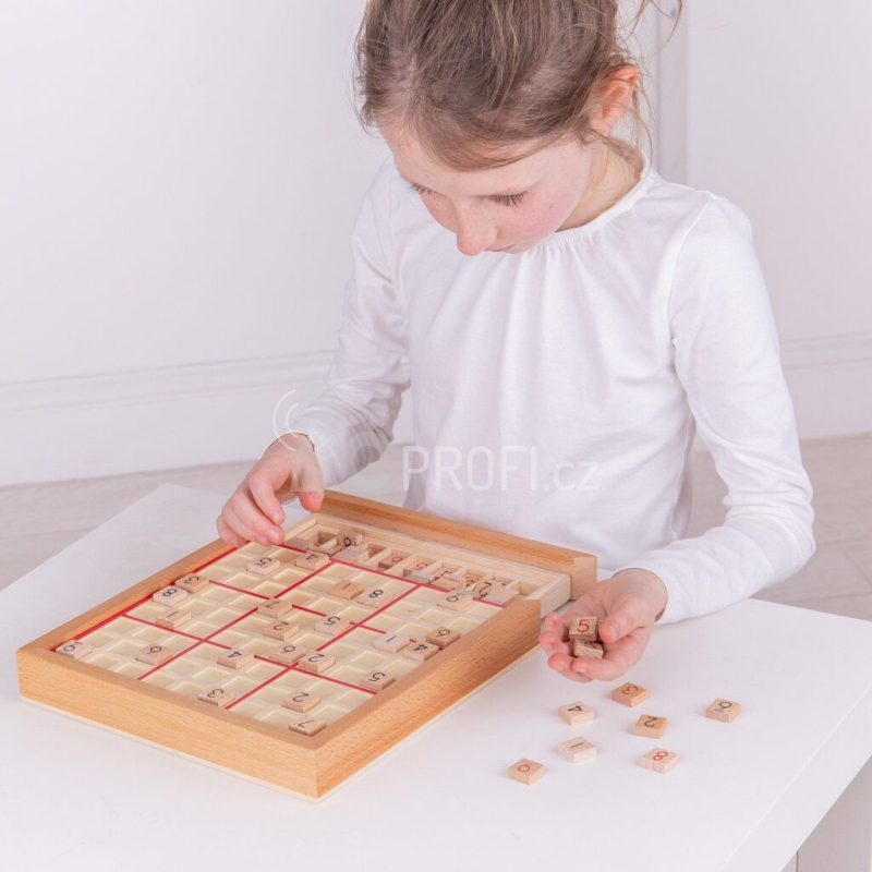 Bigjigs Toys Dřevěné sudoku - poškozený obal