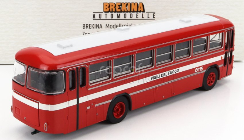 Brekina plast Fiat 306/3 Autobus Vigili Del Fuoco 1962 1:87 Červená Bílá