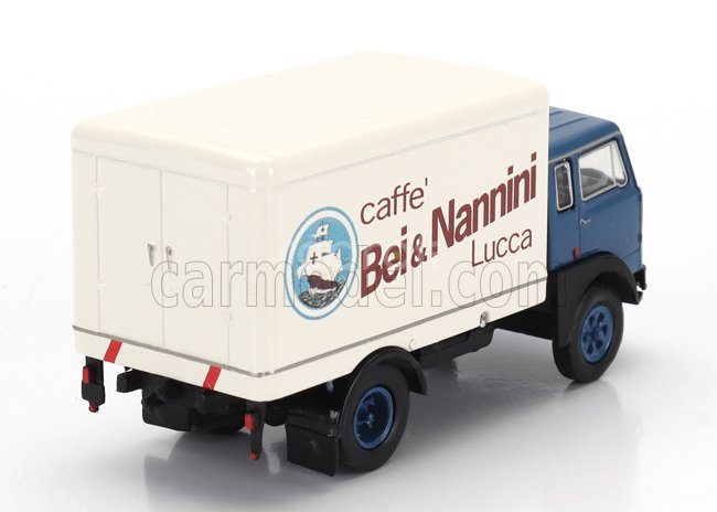 Brekina plast Fiat 642 Truck Cassonato Caffe Bei & Nannini 1962 1:87 Modrá Bílá