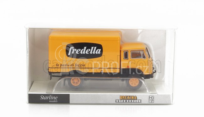 Brekina plast Fiat 642 Truck Cassonato Pasta Fredella 2-assi 1962 1:87 Žlutá Černá