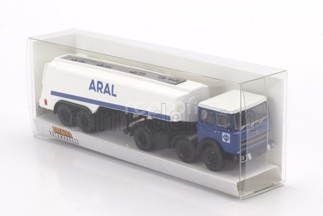 Brekina plast Fiat 691 T Tanker Truck Aral 1970 1:87 Modrá Bílá