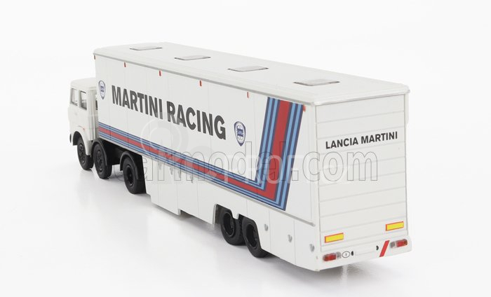 Brekina plast Fiat 691 T Truck Team Lancia Martini Racing Car Transporter 1970 1:87 Bílá